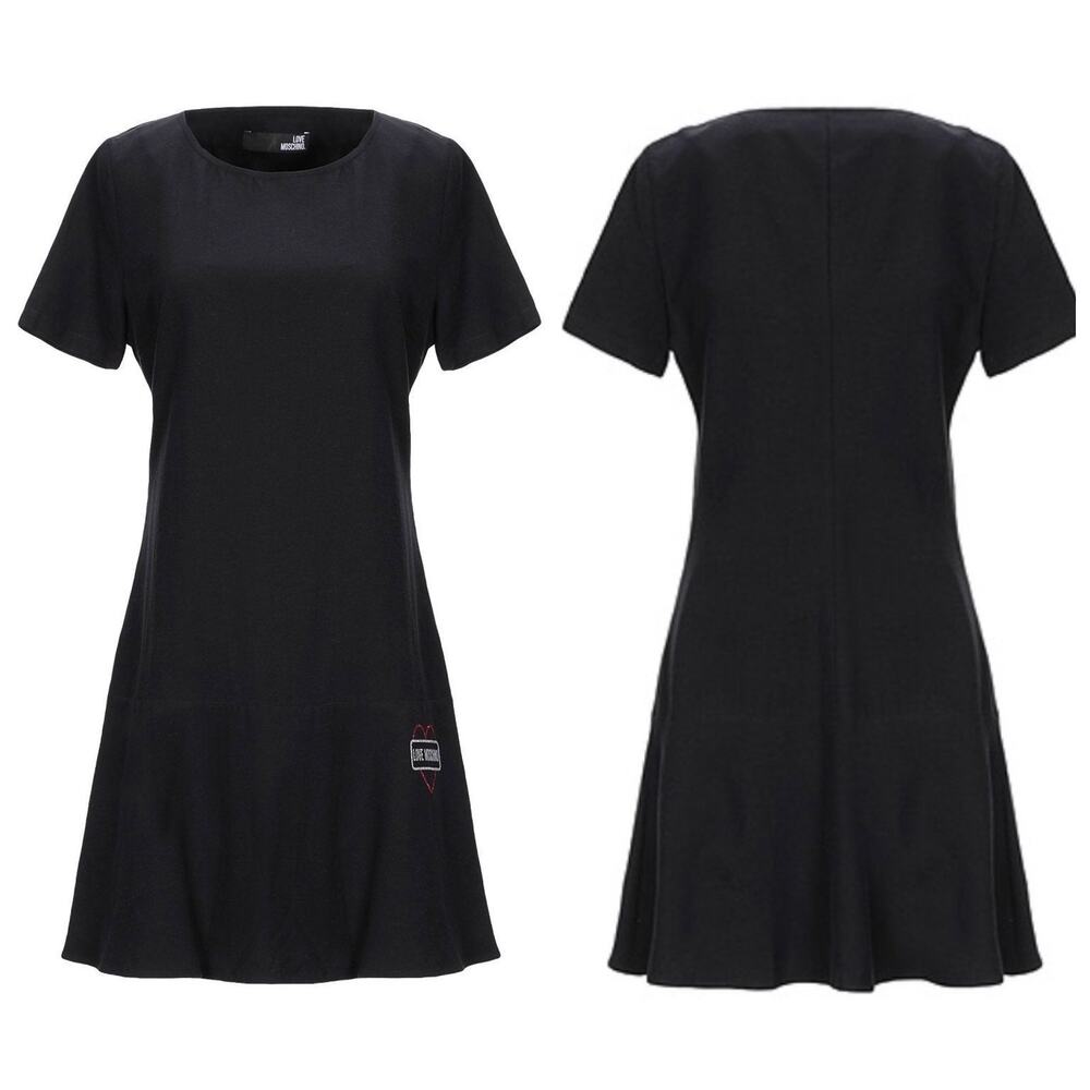 NWT Love Moschino Black Glitter Dress